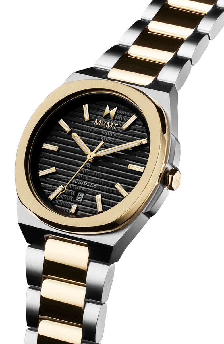 MVMT Odyssey II Automatic Bracelet Watch, 40mm, Alternate, color, Black