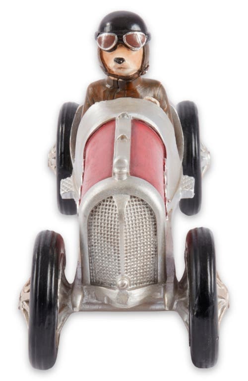 Bey-berk Race Car Dog Decoration In Red Multi