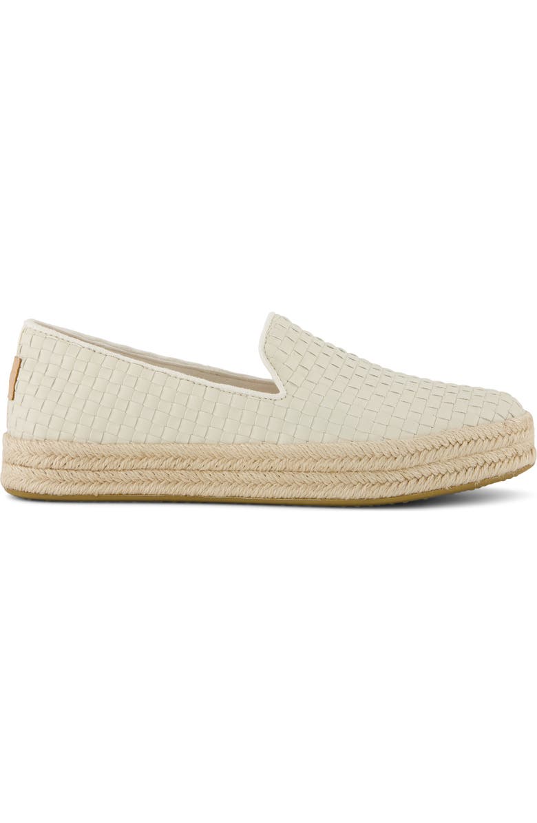 TOMS Carolina Platform Espadrille Sneaker, Alternate, color, Light Beige