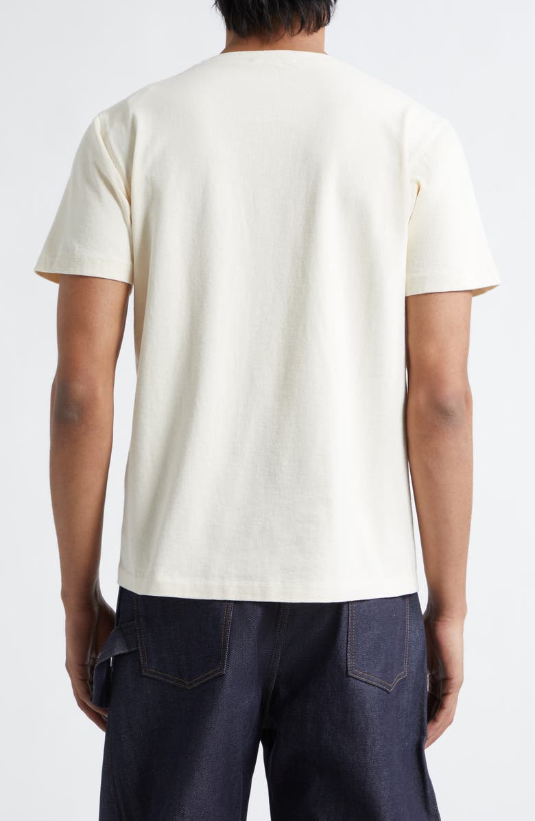 JW Anderson Circular Logo Graphic T-Shirt, Alternate, color, Ecru