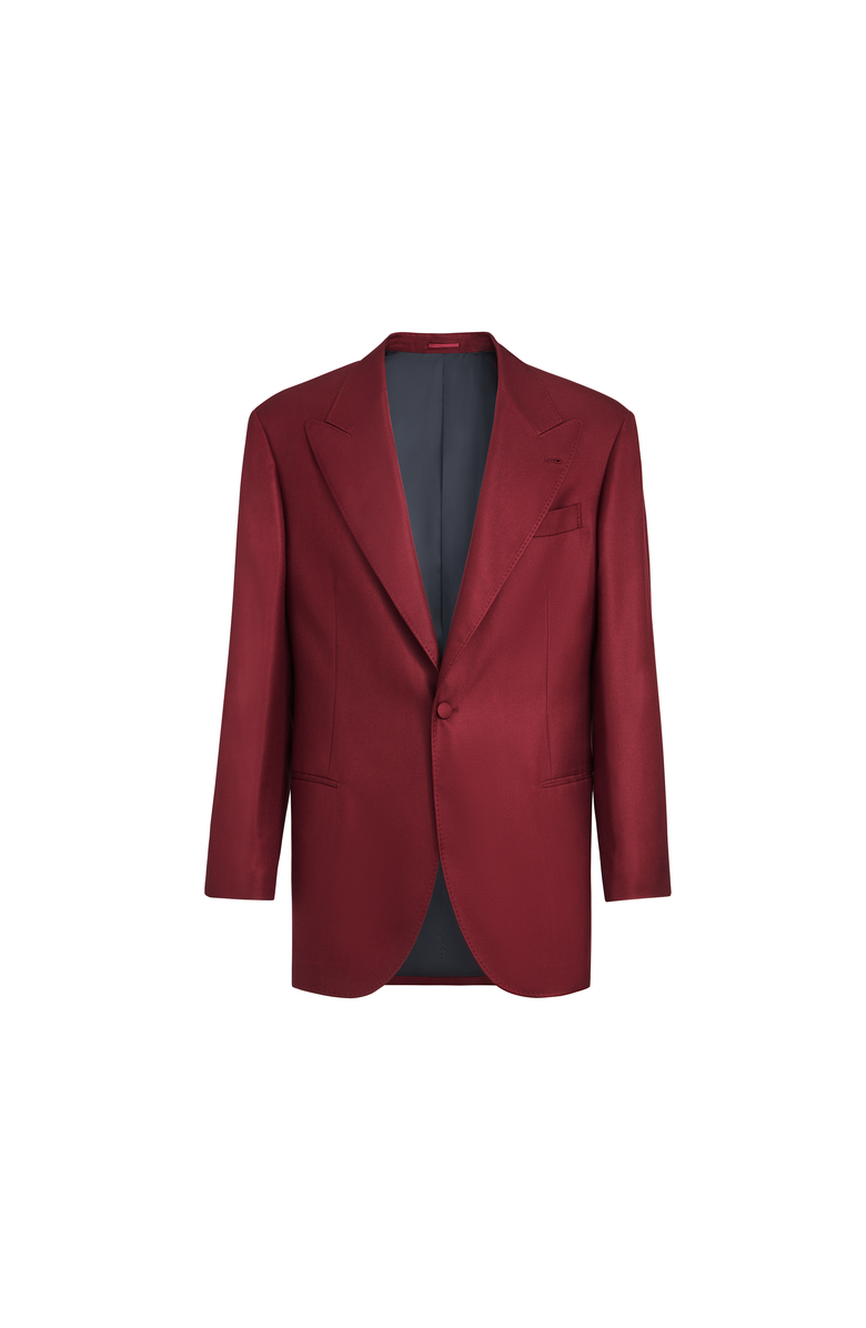 Brunello Cucinelli Tuxedo jacket, Alternate, color, Cherry
