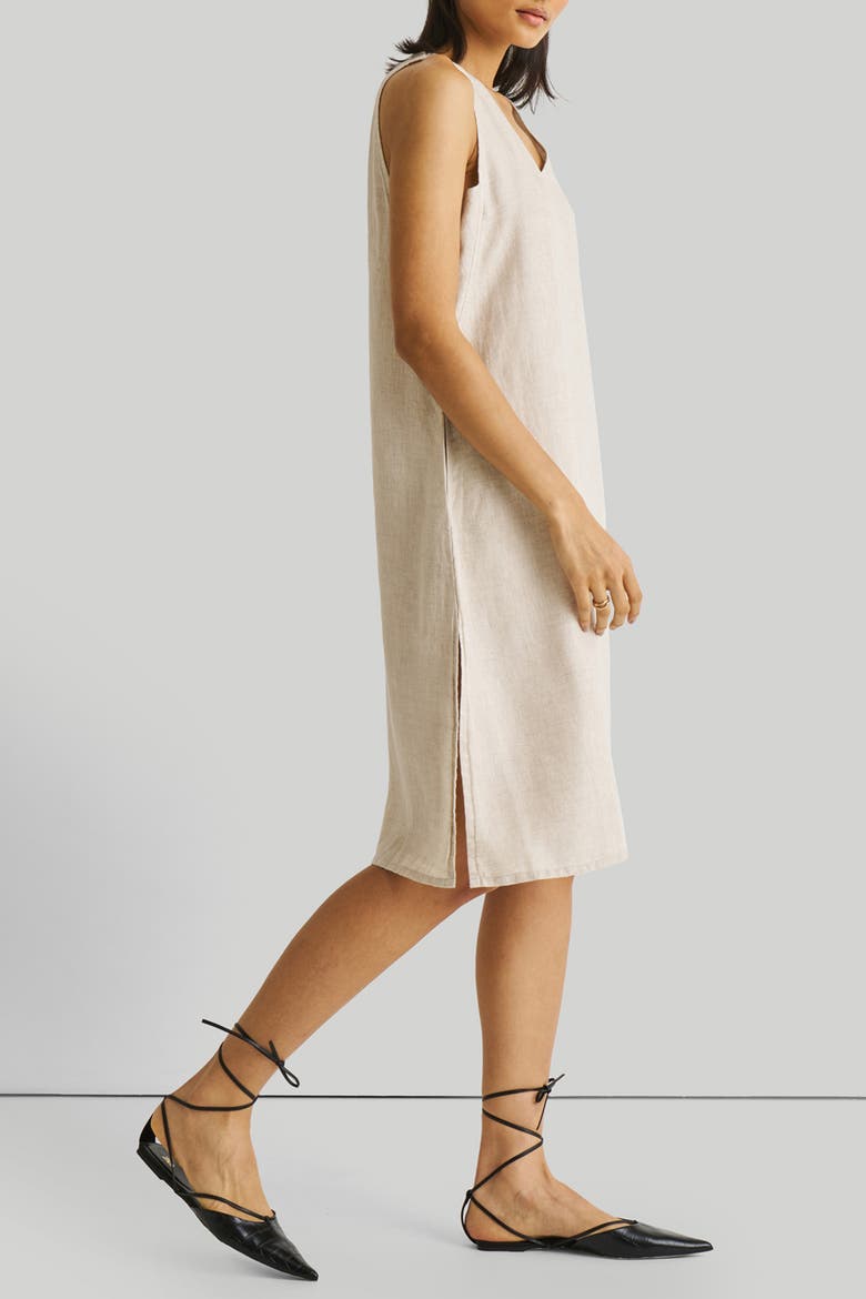 V-Neck Straight Dress, Alternate, color, Off-white