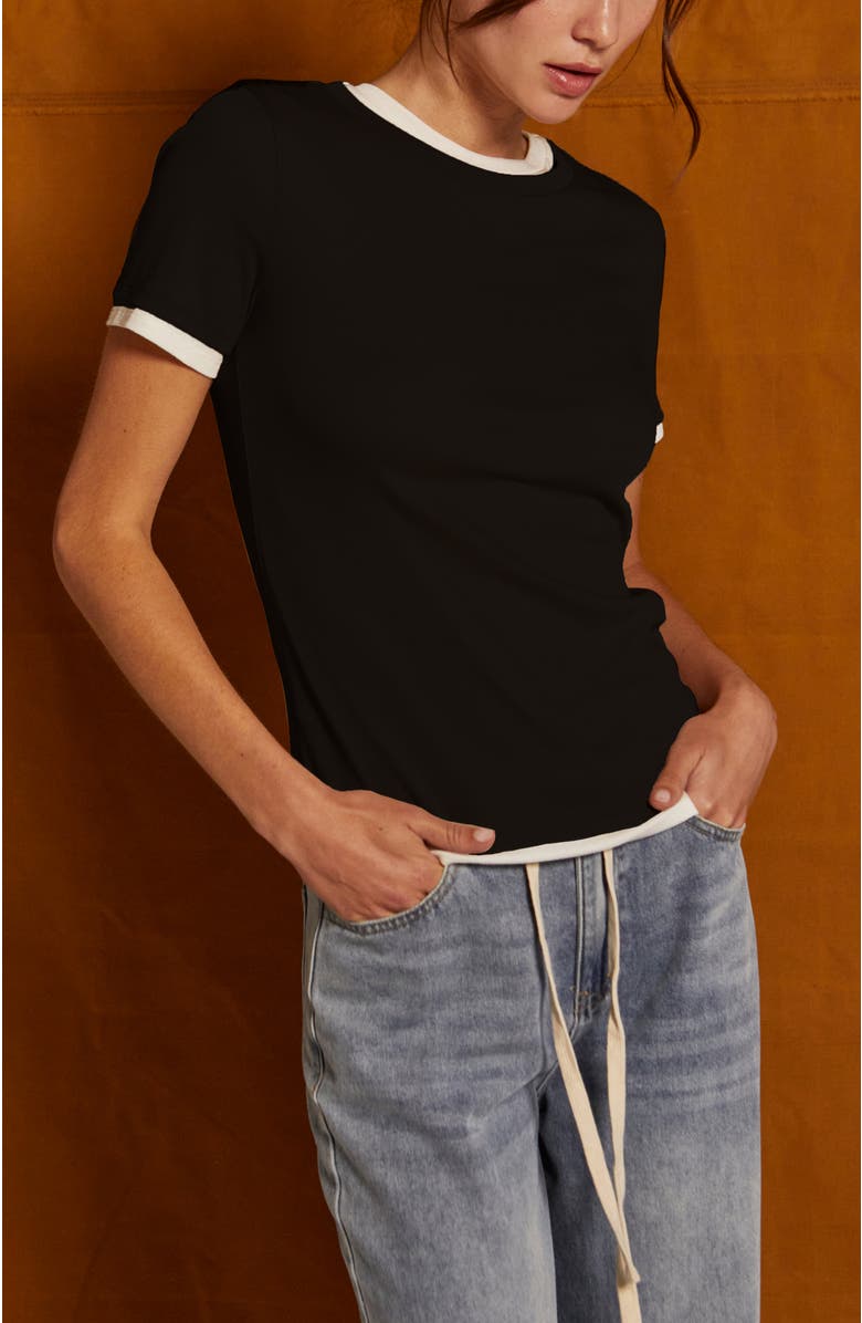 CRESCENT Double Layerd T-Shirt, Alternate, color, 