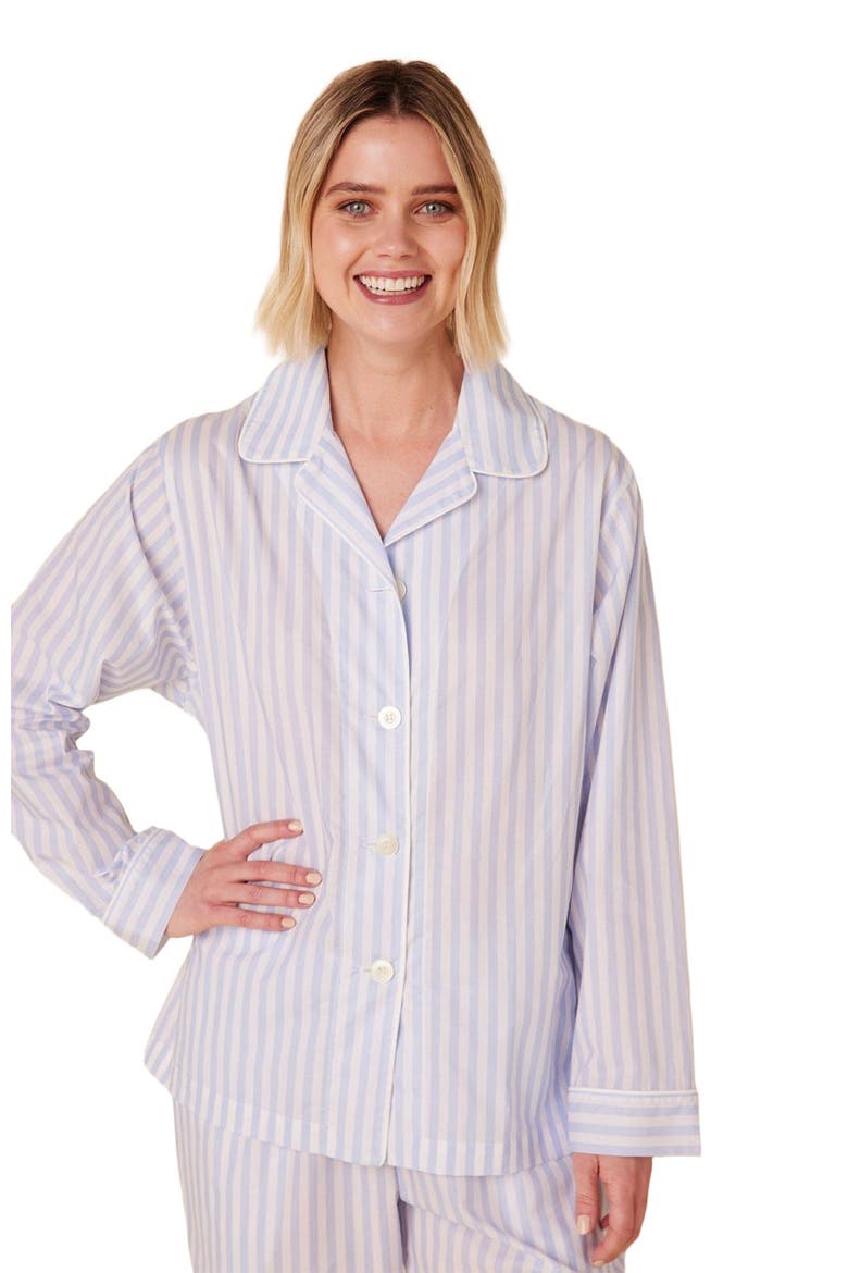 Luxe Pima Pajama, Alternate, color, Classic Stripe Blue