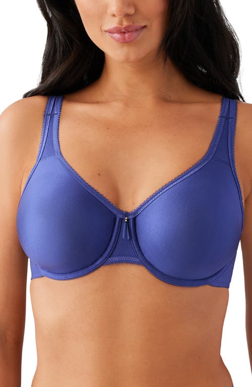 Wacoal Basic Beauty Full-figure Spacer Underwire T-shirt Bra In Blue