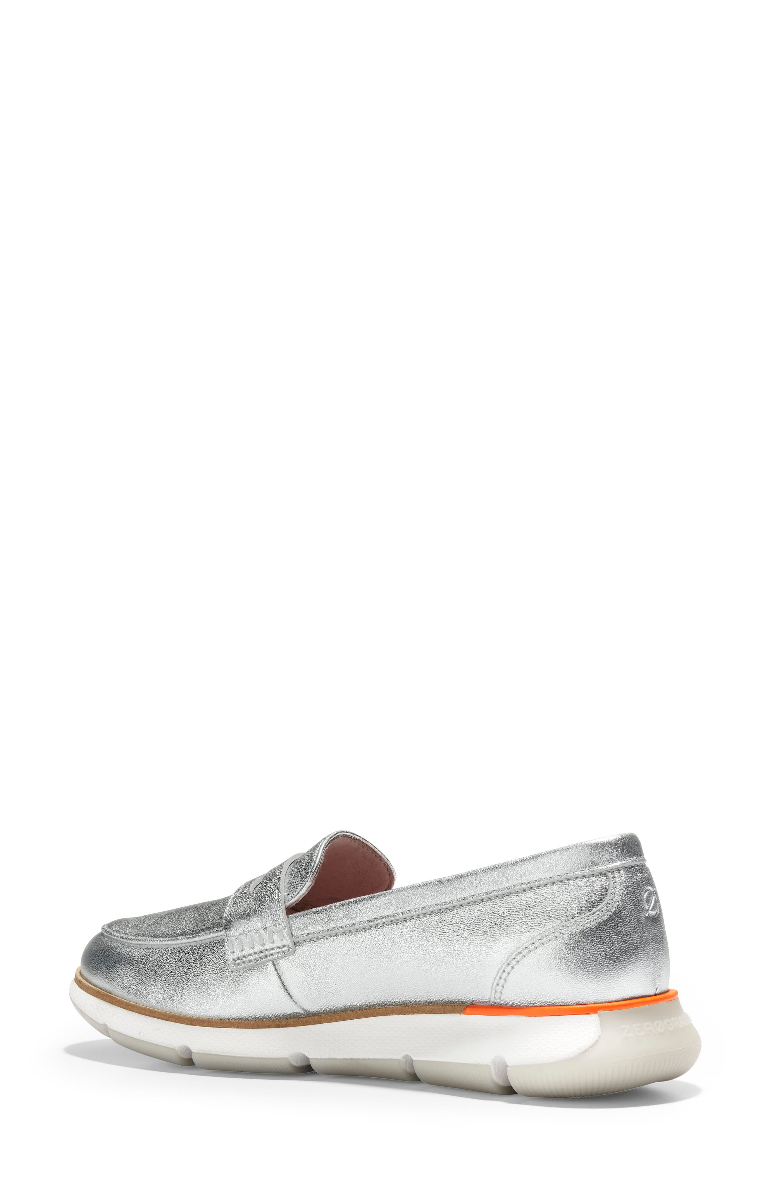 4.ZeroGrand Penny Loafer, Alternate, color, SILVER SOFT TALCA
