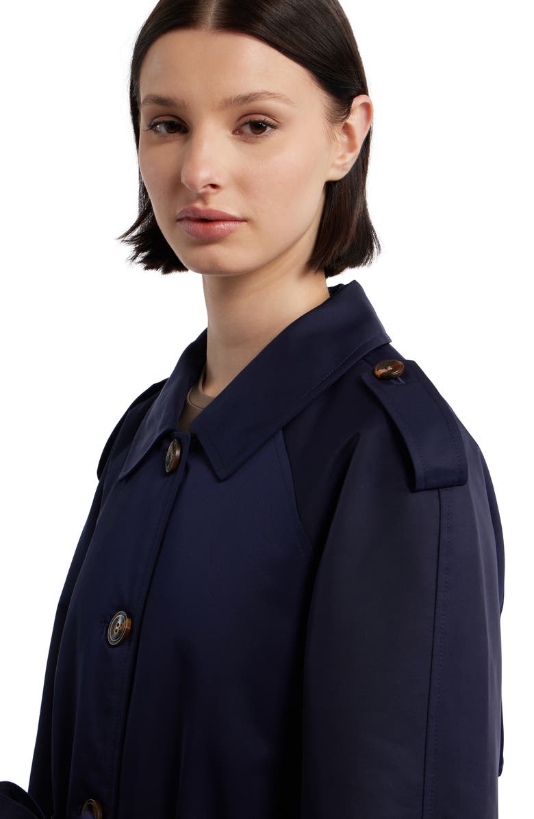 Hunter Stacy Water Resistant Trench Coat, Alternate, color, Navy