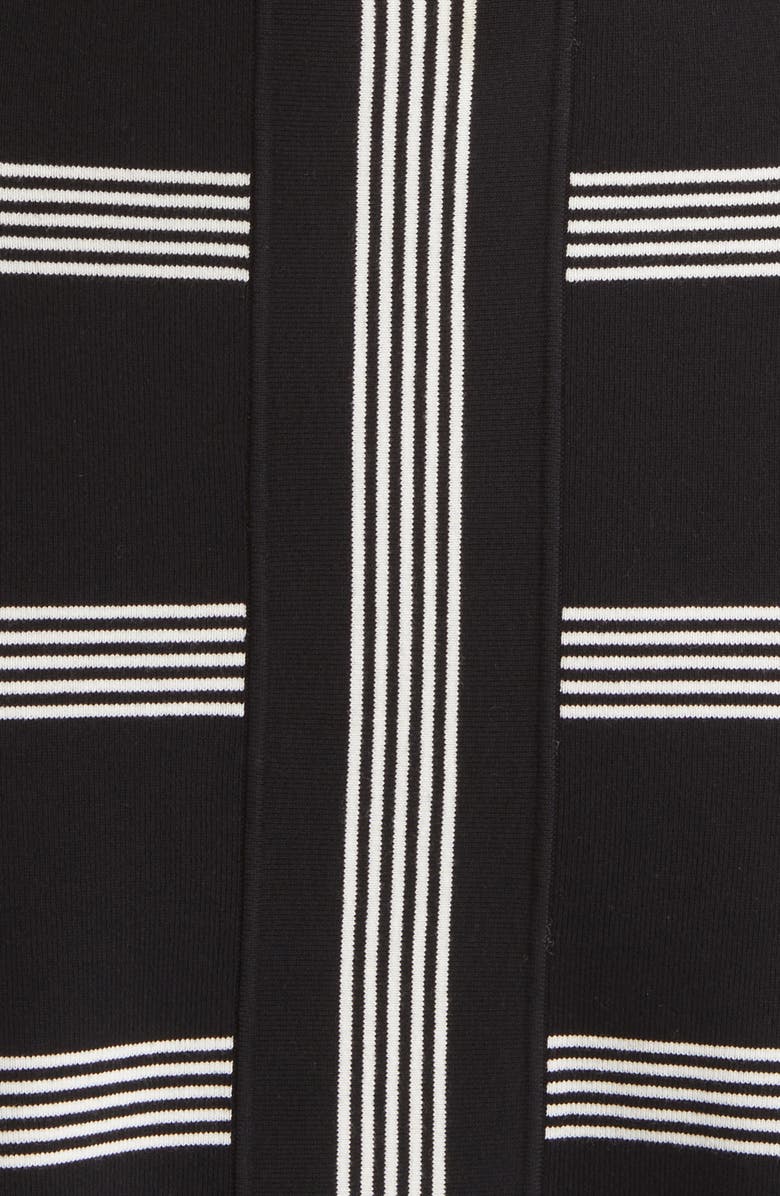 Anne Klein Stripe Cotton Blend Rib Dress, Alternate, color, 