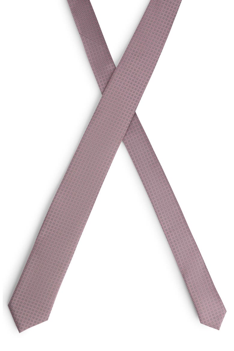 Neat Silk Blend Tie, Alternate, color, LIGHT PINK