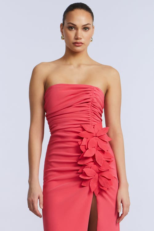 Bcbg Flower Detail Gown In Pink