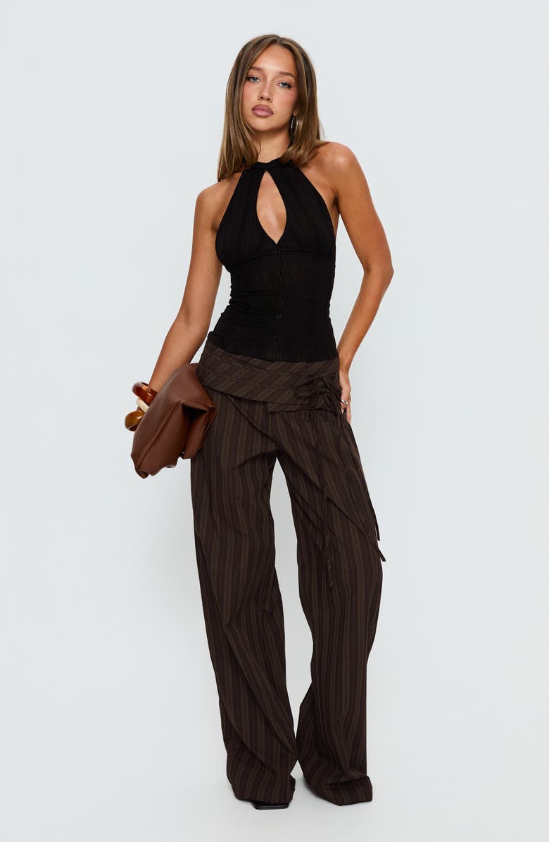 Princess Polly Call You Up Keyhole Halter Top, Alternate, color,