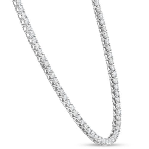 Bliss Diamond 40ct Diamond Tennis Necklace 14k Gold 16.5" Lab Grown In 14k White Gold
