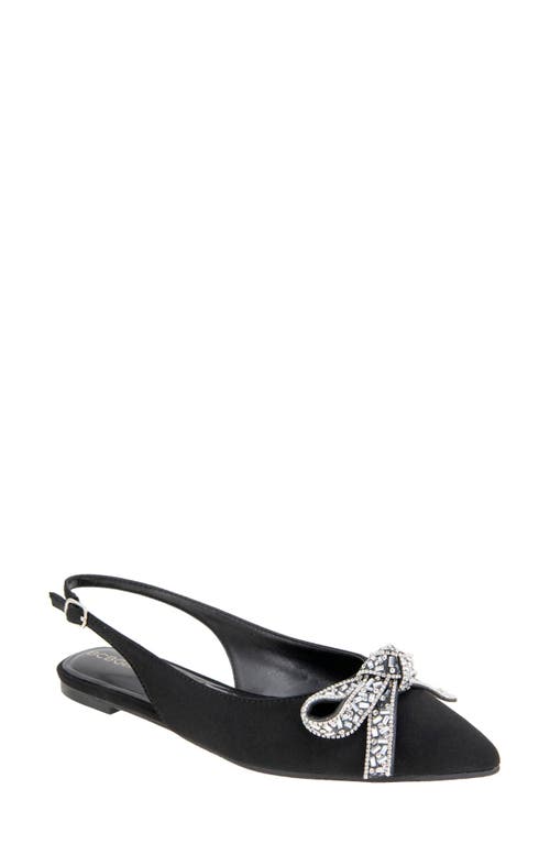 bcbg Katly Slingback Pointed Toe Flat in Black 