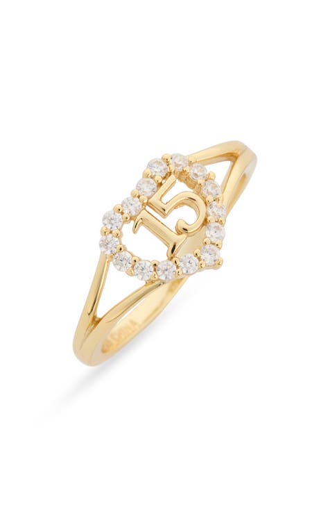 Quince Heart CZ Ring