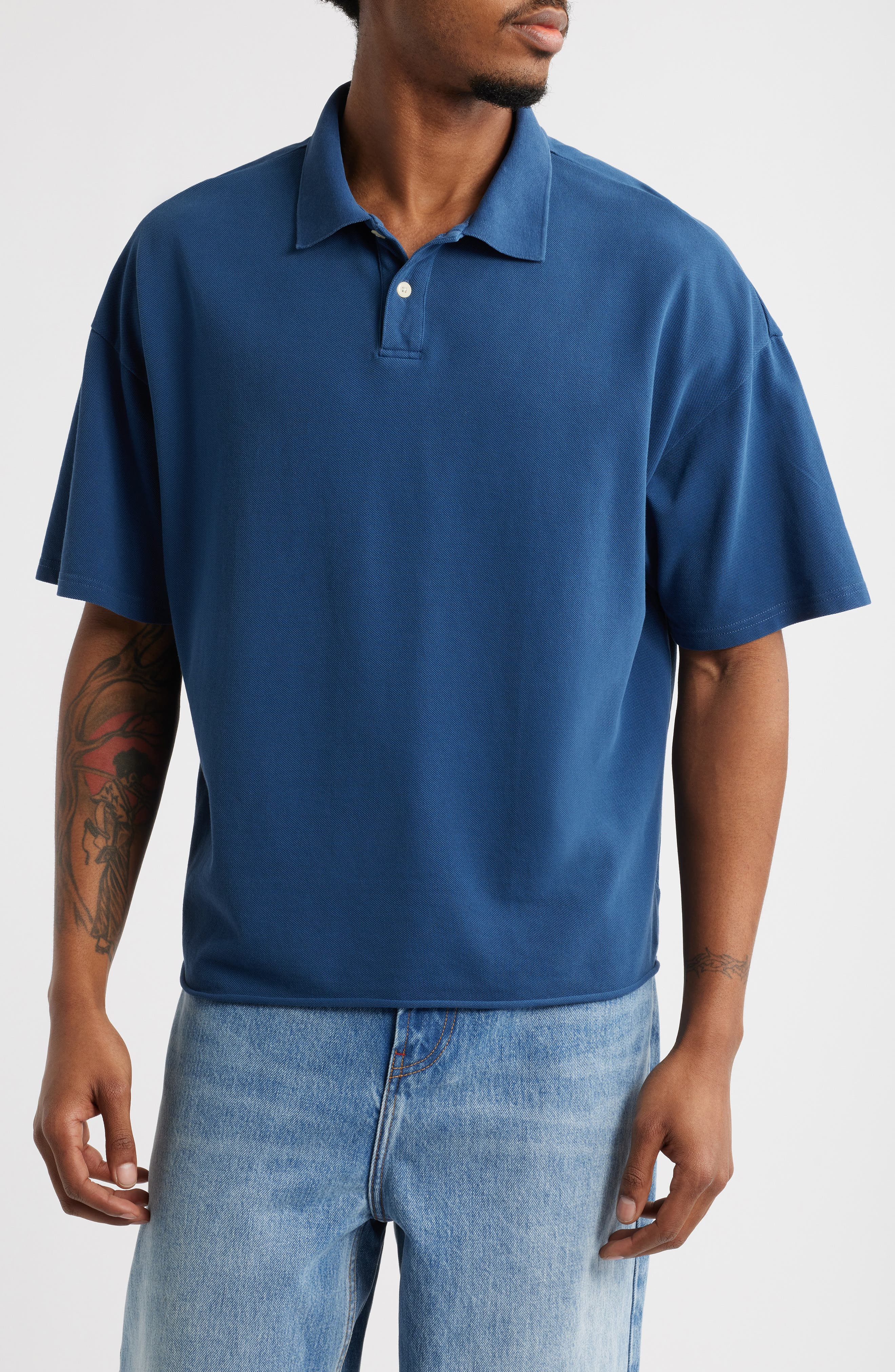Crop Uniform Polo