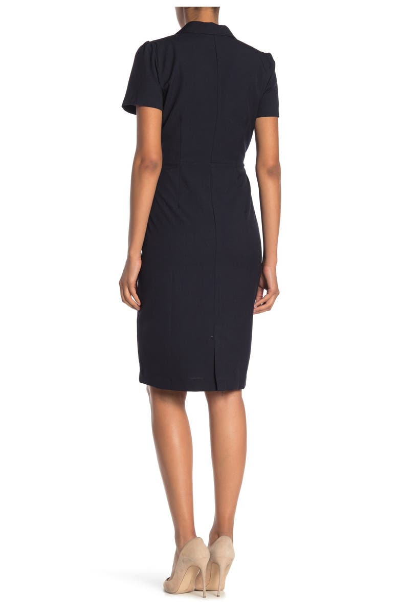 Sharagano Short Sleeve Shift Dress, Main, color, 