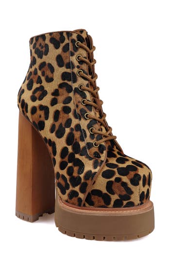 Zigi Adelina Platform Bootie In Animal Print