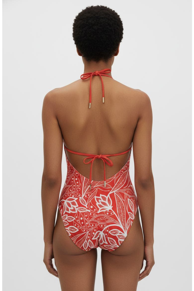 Ember Reversible One Piece Swimsuit, Alternate, color, Red