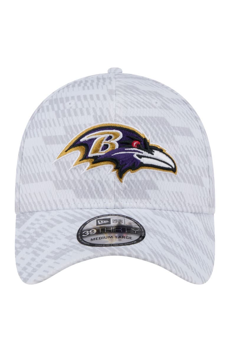 New Era Men's New Era  White Baltimore Ravens Gameday Graded 39THIRTY Flex Hat, Alternate, color, 