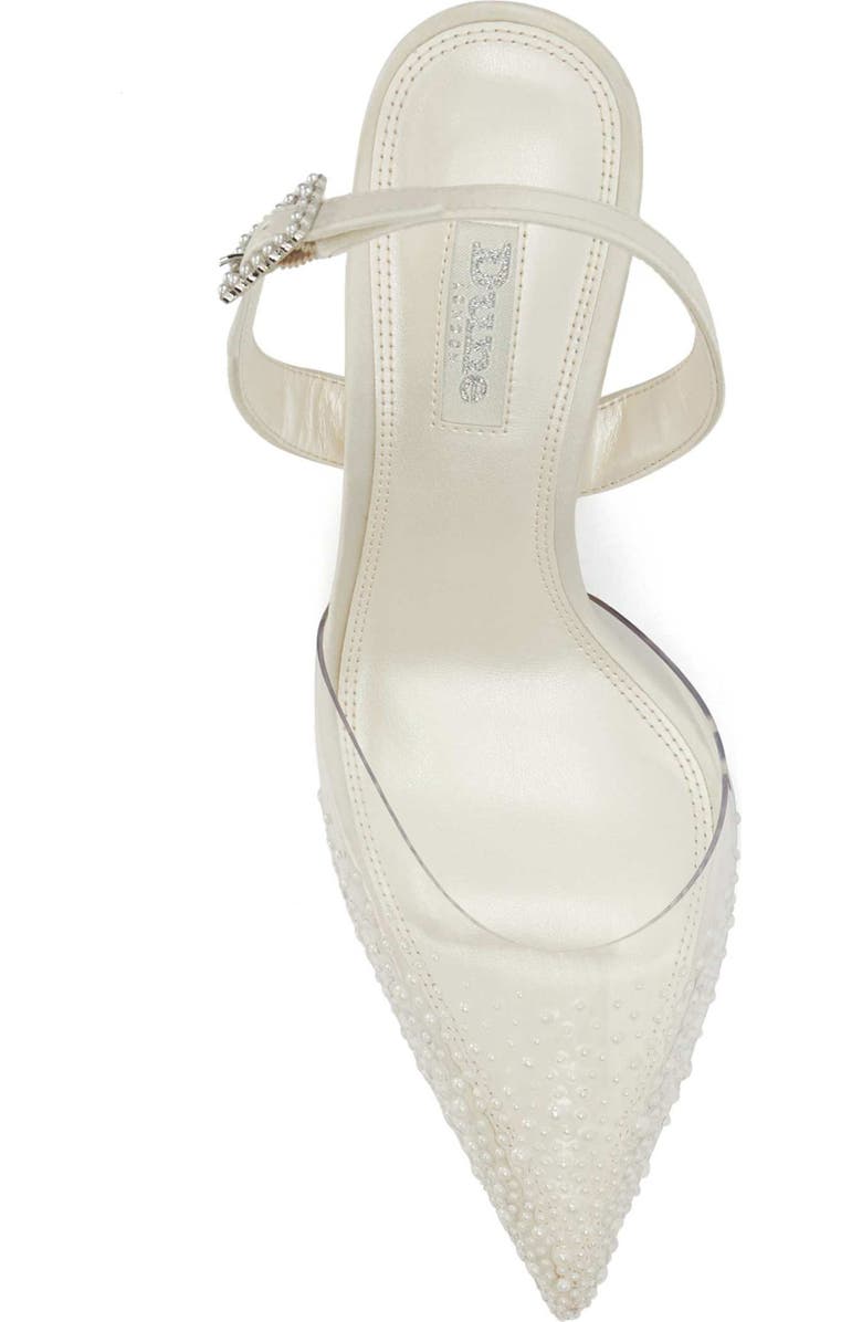 Dune London Divinely Pointed Toe Pump, Alternate, color, Ivory-Synthetic