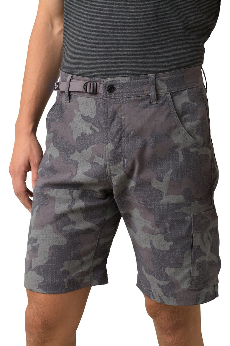 Zion Stretch Shorts, Main, color, GRAVEL CAMO