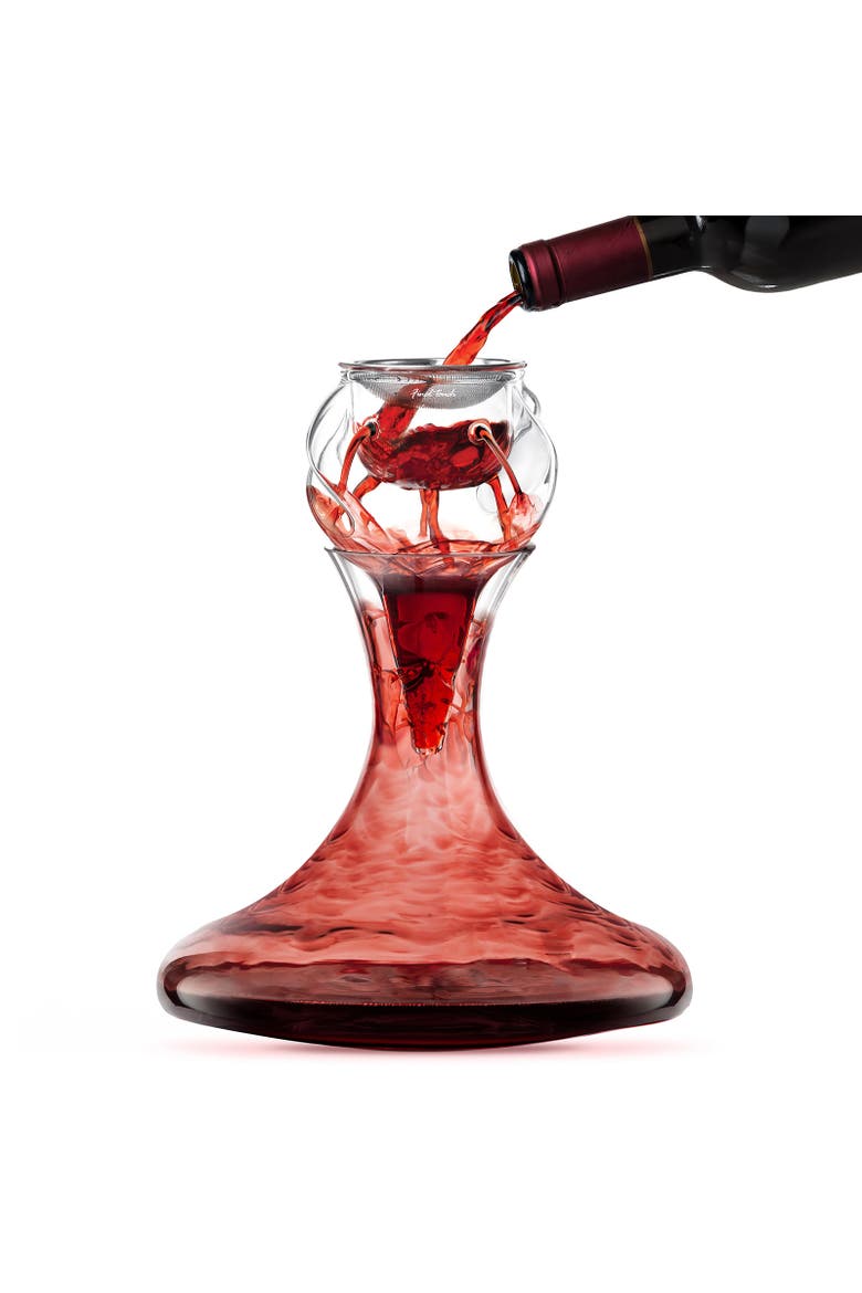 Conundrum Aerator + Revolve Decanter Wine Aeration System, Main, color, Clear