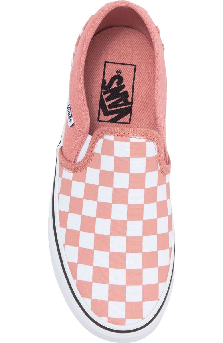 Vans Asher Slip-On Checkerboard Sneaker, Alternate, color,
