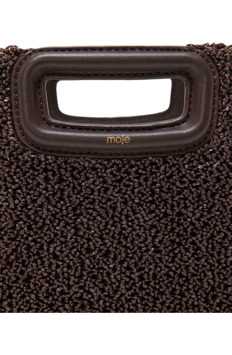 maje M new raffia, Alternate, color, Dark Brown
