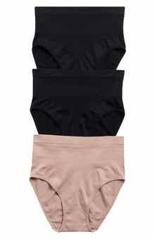 Set of 3 Assorted Jacquard Shaping Briefs