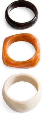 MANGO Set of 3 Combined Acrylic Bracelets