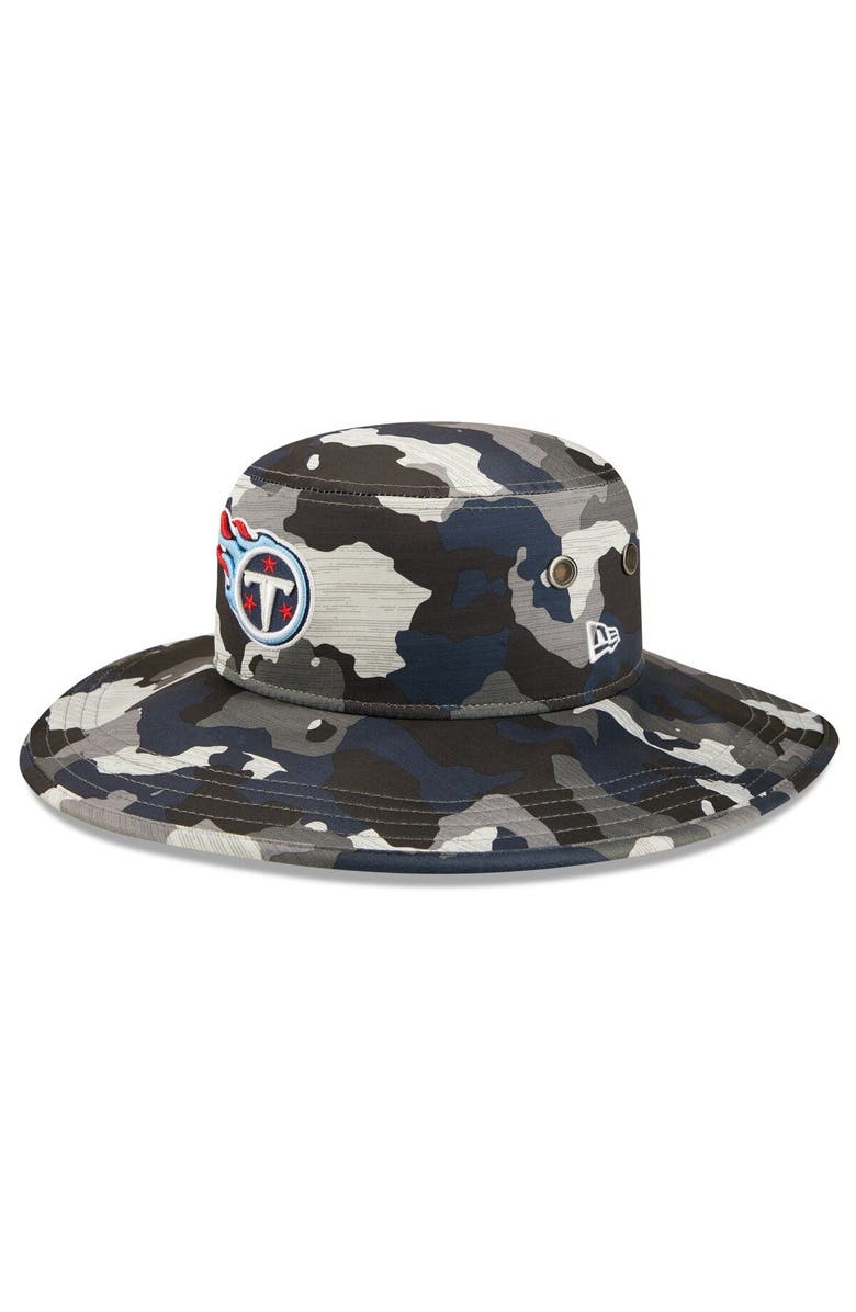 New Era Men's New Era Camo Tennessee Titans 2022 NFL Training Camp Official Panama Bucket Hat, Main, color,