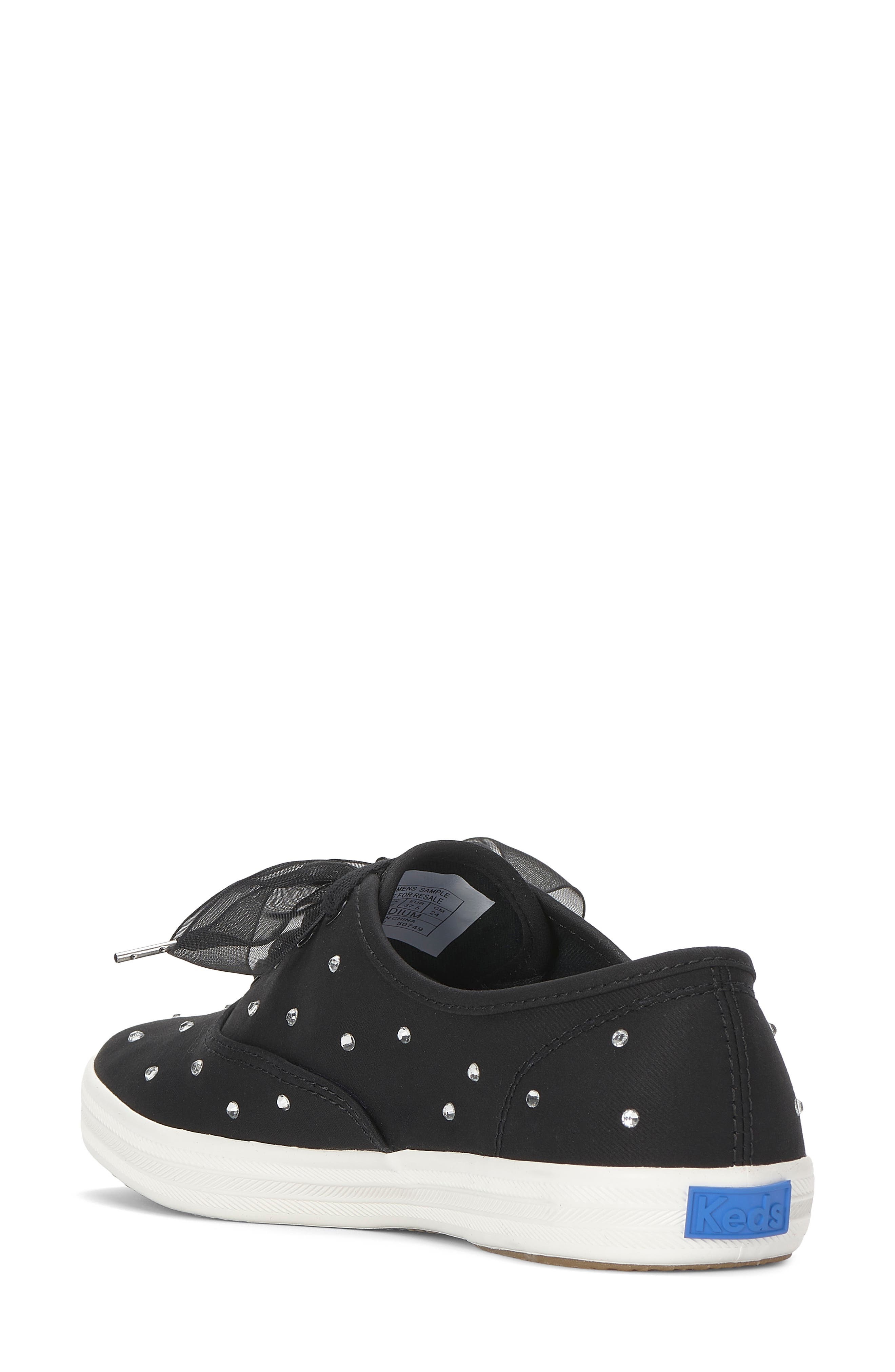 Champion Crystal Ribbon Sneaker, Alternate, color, BLACK