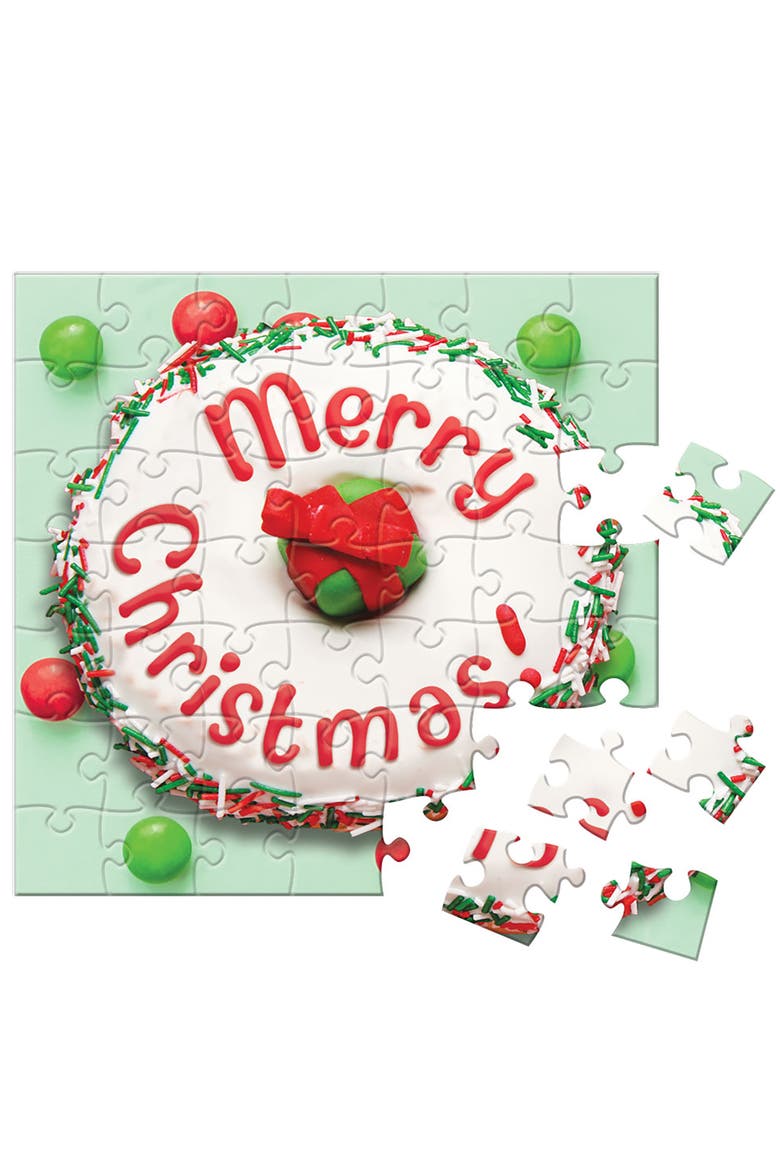 Puzzle Advent Calendar Christmas Donuts, Alternate, color, Multicolored