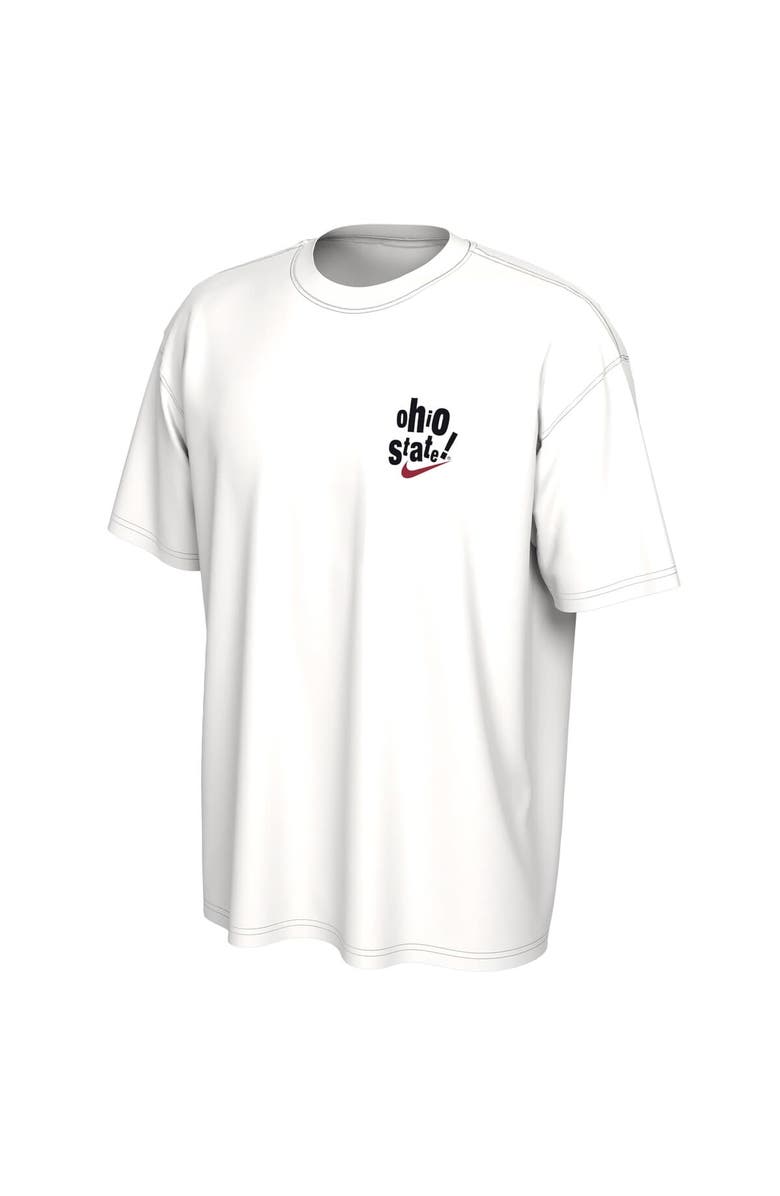 Nike Men's Nike White Ohio State Buckeyes Max90 T-Shirt, Alternate, color, White