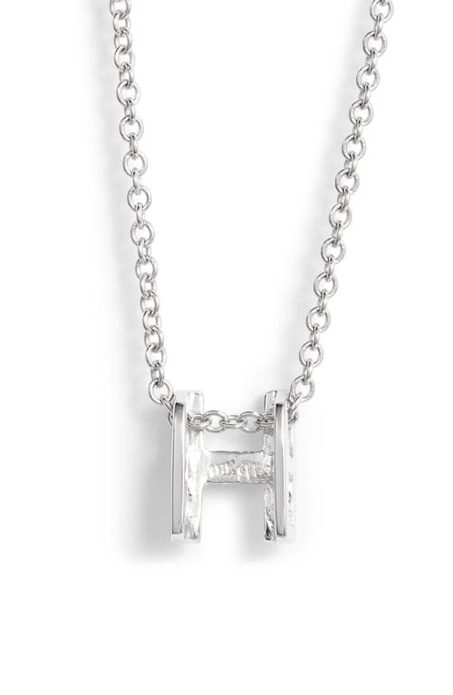 Bony Levy Diamond Pavé Initial Pendant Necklace In 18k White Gold - H