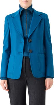 Akris punto Single Breasted Wool Blazer