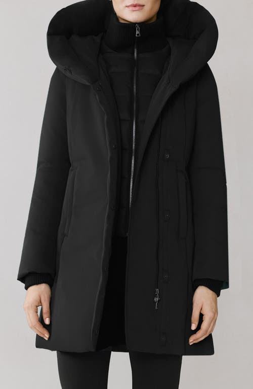Soia & Kyo Camelia Water Repellent 700 Fill Power Down Coat In Black