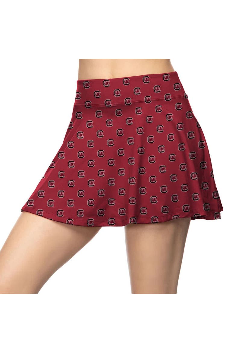Women's ZooZatz Garnet South Carolina Gamecocks All-Over Print Flowy Skort, Main, color, Garnet
