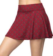 ZOOZATZ Women's ZooZatz Garnet South Carolina Gamecocks All-Over Print Flowy Skort