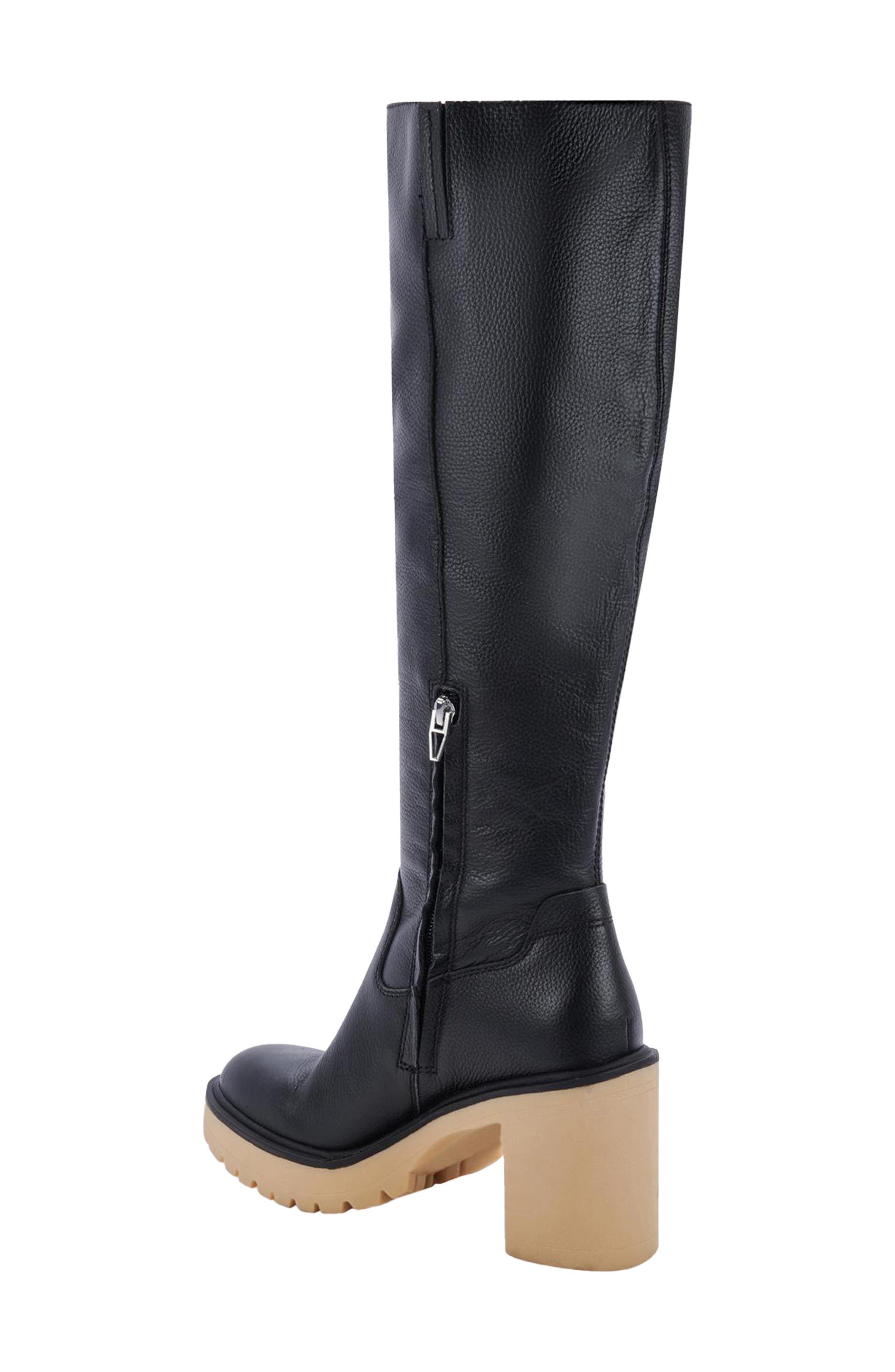 Dolce Vita Corry H2O Waterproof Lug Sole Knee High Boot, Alternate, color, 