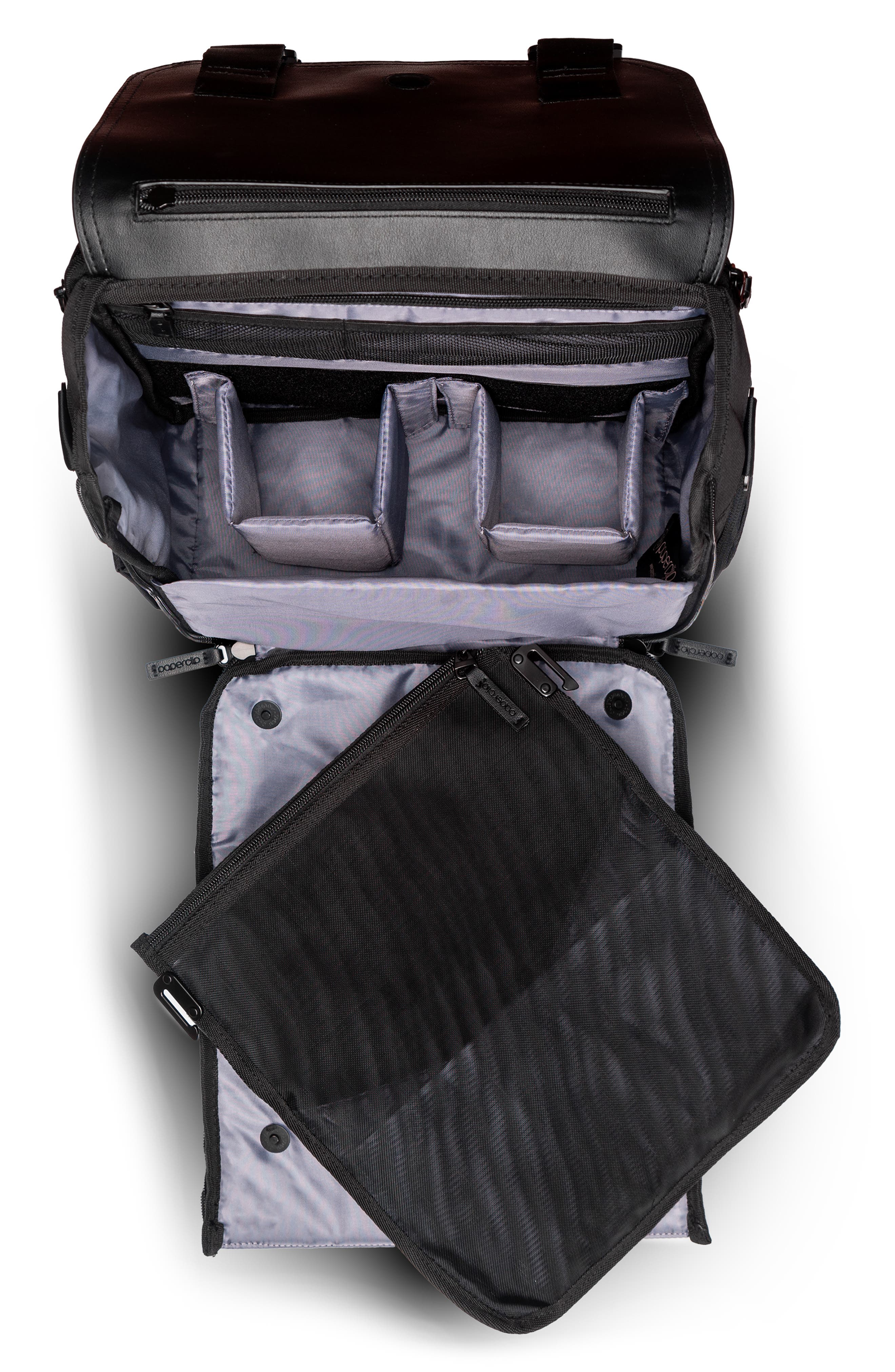 Paperclip Willow Recycled Ocean Plastic Convertible Backpack Diaper Bag, Alternate, color, 