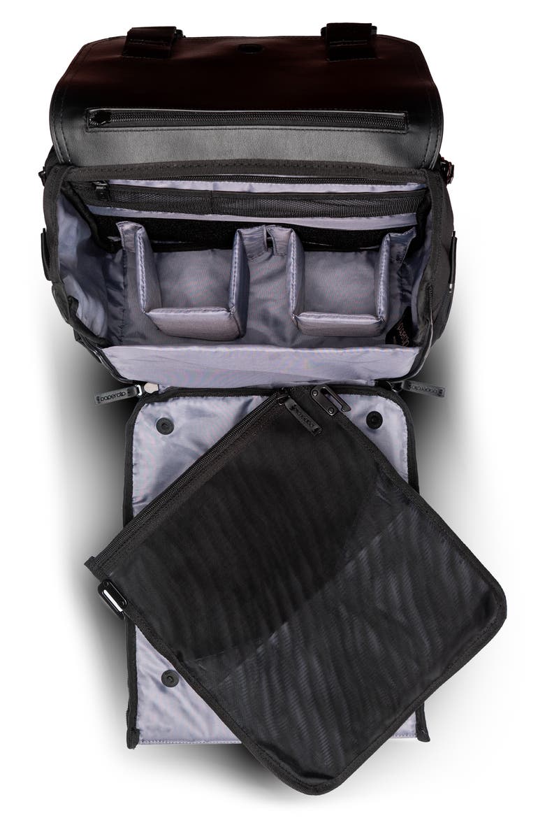 Willow Recycled Ocean Plastic Convertible Backpack Diaper Bag, Alternate, color, BLACK