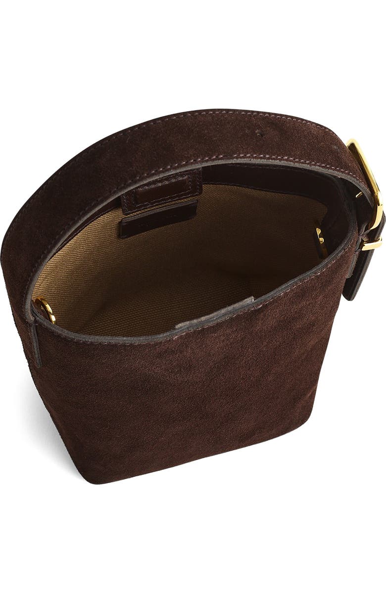 Madewell Essentials Micro Bucket Bag, Alternate, color, Dark Carob