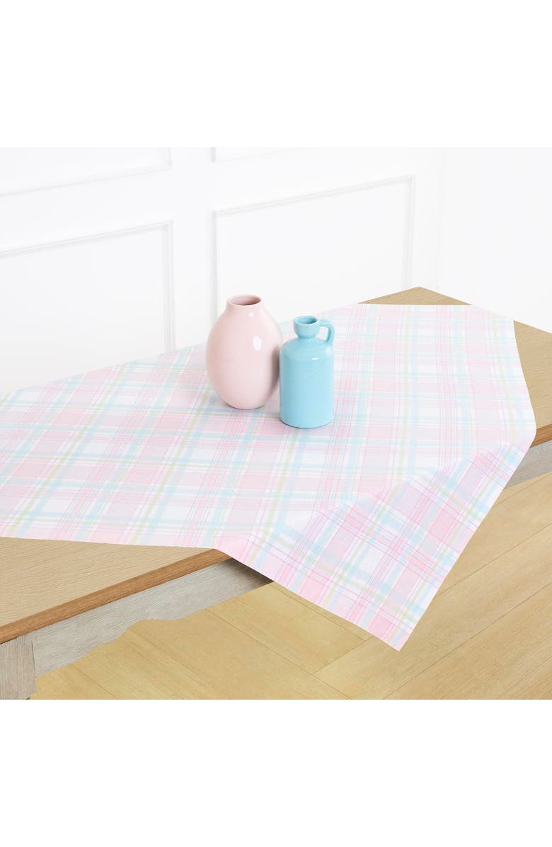 Solino Home Linen Table Throw - Palm Beach Plaid, Alternate, color, Palm Beach Plaid