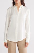 Theory Silk Button-Up Shirt