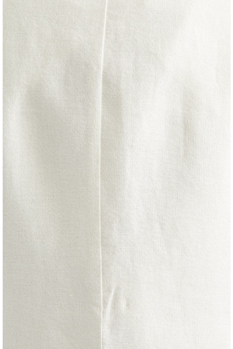 Double Breasted Linen Blend Blazer, Alternate, color, 00 IVORY