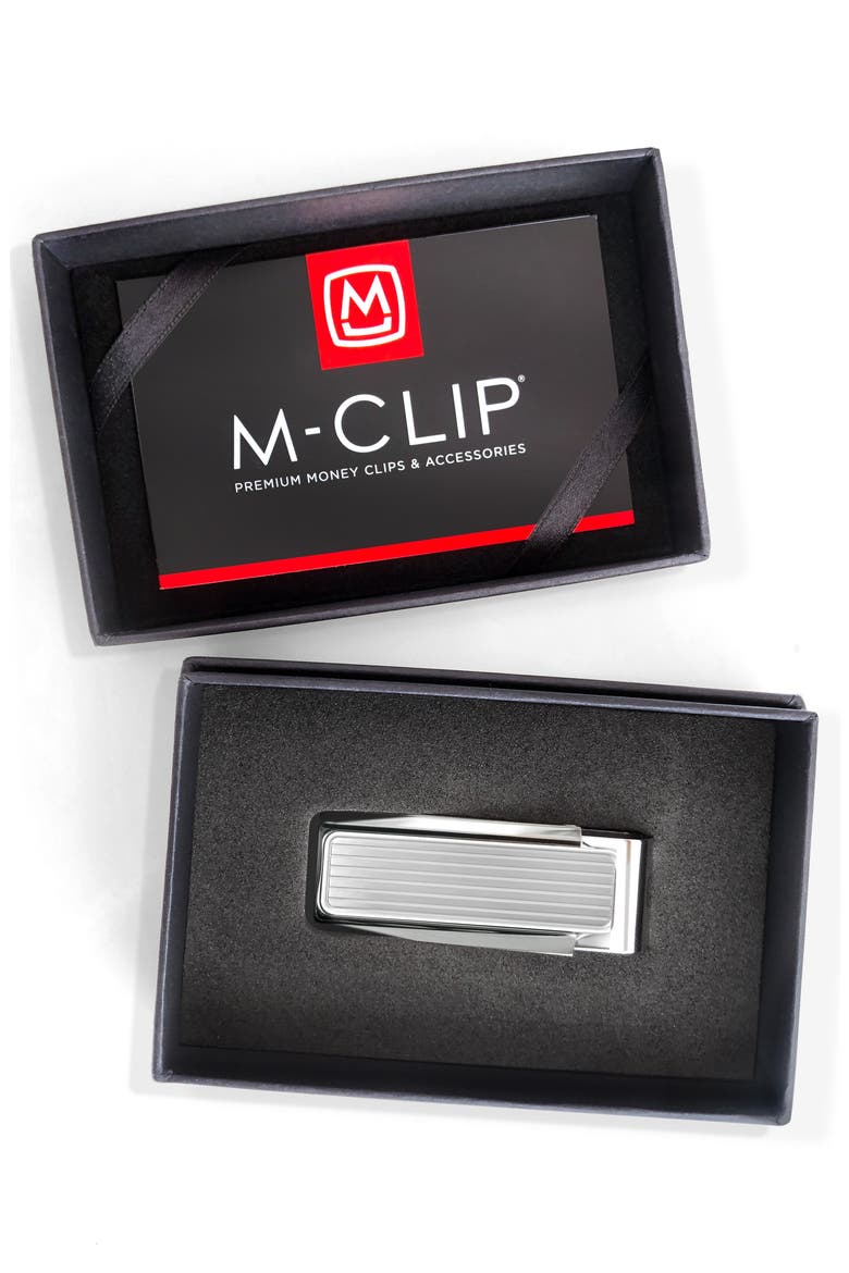 Monterey Alligator Money Clip, Alternate, color, METALLIC SILVER