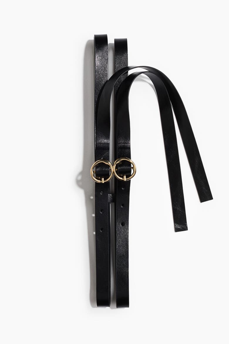 Double-strap Belt, Main, color, Black