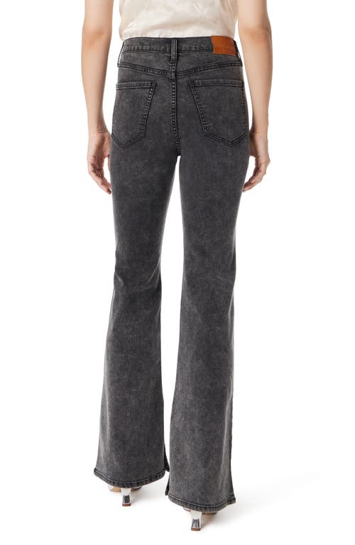 Sam Edelman Penny Slit Hem High Waist Bootcut Jeans In Graphite