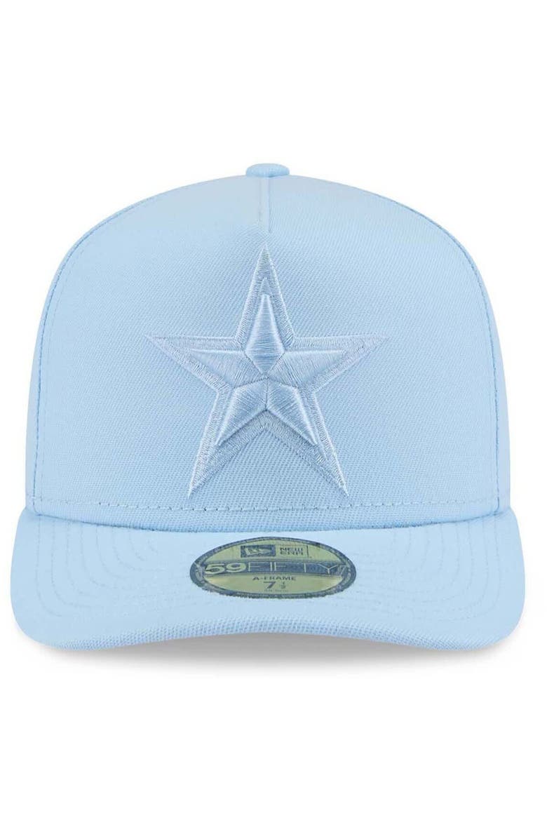New Era Men's New Era Light Blue Dallas Cowboys Color Pack A-Frame 59FIFTY Fitted Hat, Alternate, color, Light Blue